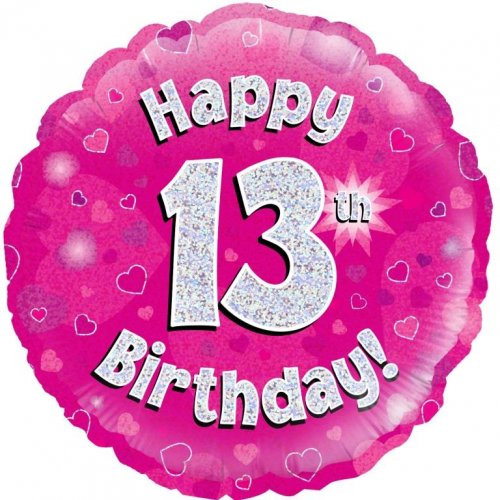 (image for) 13th Birthday Pink + Silver Foil