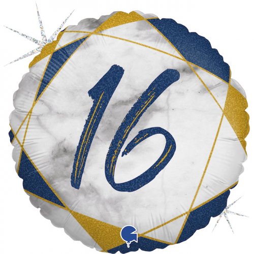 (image for) 16th Marble Blue Foil