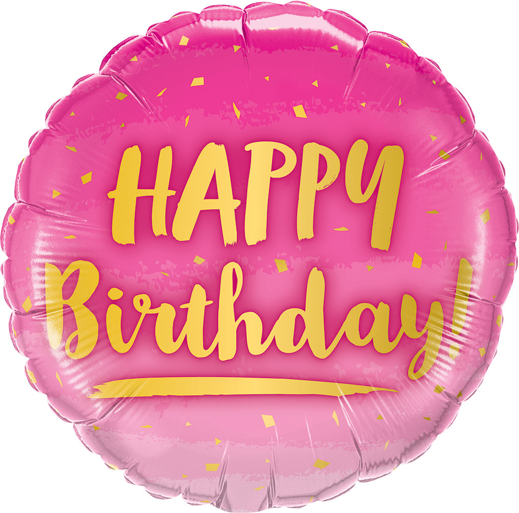 (image for) Birthday Pink + Gold Speckles Foil - Click Image to Close
