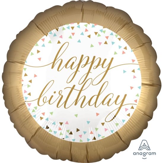 (image for) Clear Pastel Confetti Birthday Foil - Click Image to Close