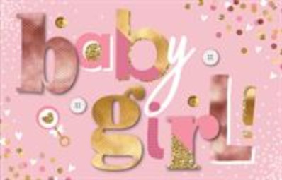 (image for) Baby Girl Card (PRM21152)