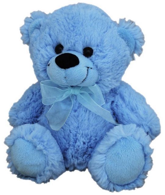 (image for) Plush Bear Blue (18cm) - Click Image to Close