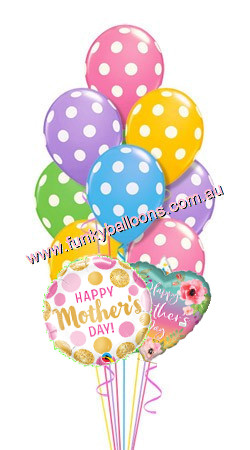 (image for) Big Mothers Day Polka Dots Bouquet - Click Image to Close