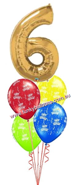 (image for) Big Single Number Birthday (Choose Age & Colour) - Click Image to Close