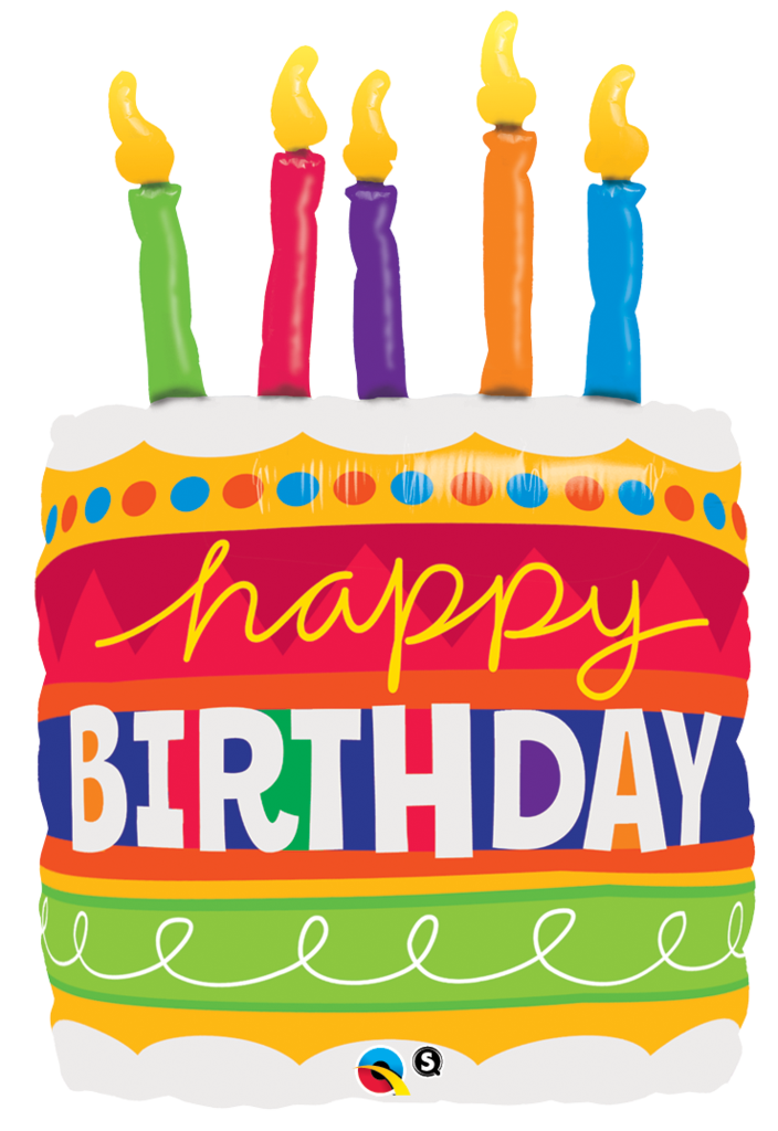 (image for) Birthday Cake Candles Supershape Foil