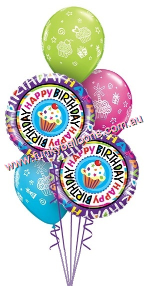 (image for) Birthday Cupcakes Bouquet