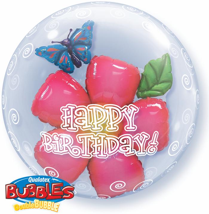 (image for) Birthday Flower Double Bubble - Click Image to Close