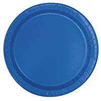 (image for) Blue Plastic Lunch Plates (25) - Click Image to Close