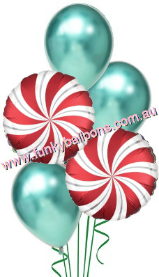 (image for) Christmas Red Swirls Table Bouquet - Click Image to Close
