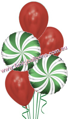 (image for) Christmas Green Swirls Floor Bouquet