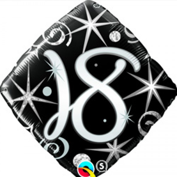 (image for) 18th Elegant Sparkles + Swirls Foil