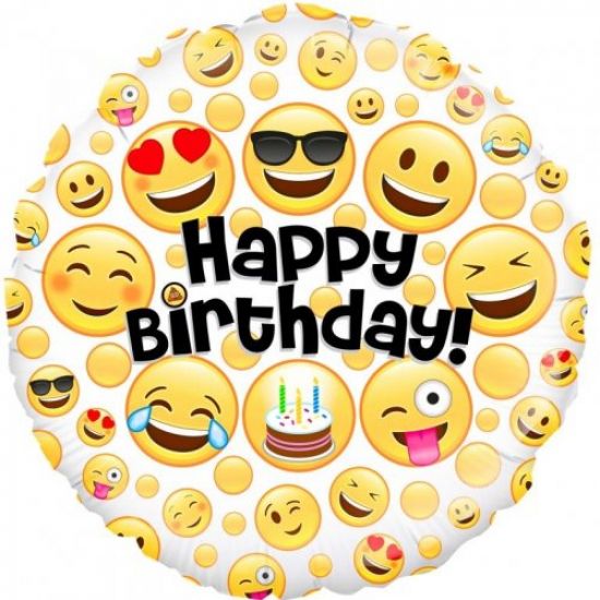 (image for) Emoji Birthday Foil - Click Image to Close