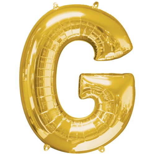 (image for) Gold Letter G Foil Balloon (41cm)