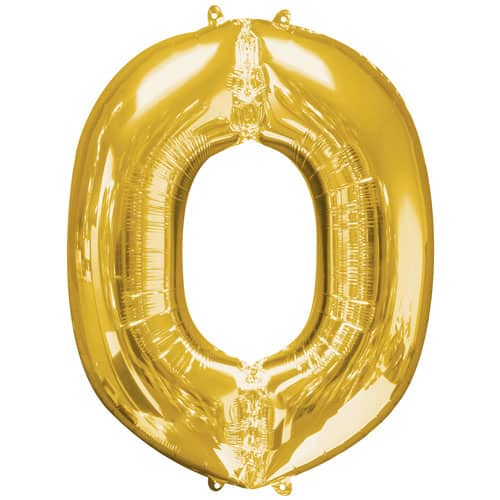(image for) Gold Letter O Foil Balloon (41cm)