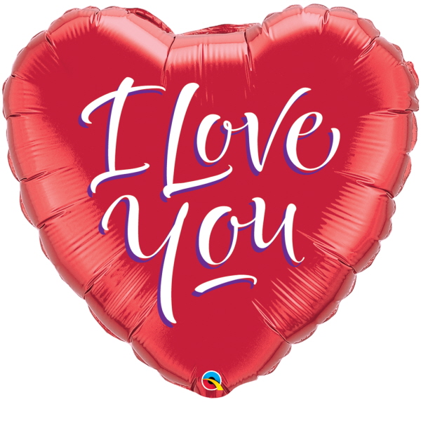 (image for) I Love You Heart Foil - Click Image to Close