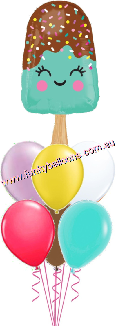 (image for) Ice Cream Bar Balloon Bouquet