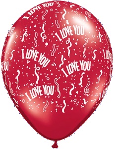 (image for) I Love You Latex Balloon (Float Time 3+ Days) - Click Image to Close
