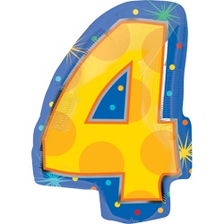 (image for) Number 4 Foil Junior Shape - Click Image to Close