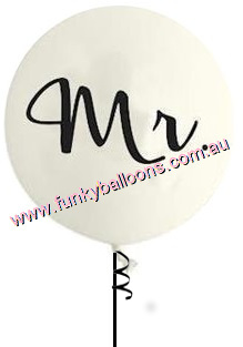 (image for) Giant Round "MR" Balloon (Float time 48 hrs) - Click Image to Close