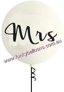 (image for) Giant Round "MRS" Balloon (Float time 48 hrs) - Click Image to Close