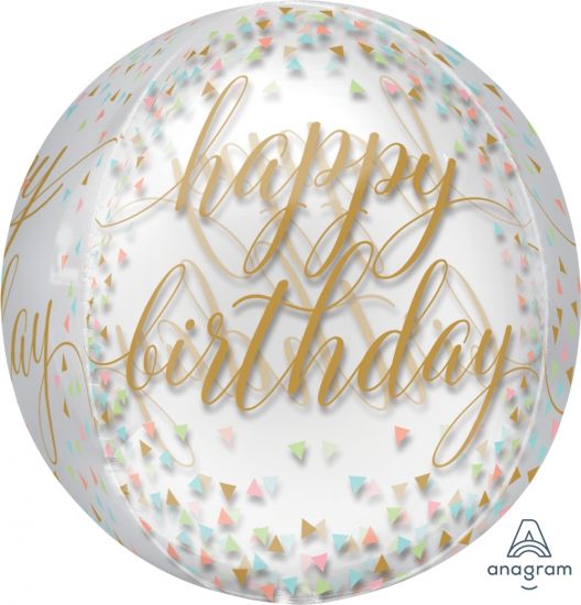 (image for) Happy Birthday Confetti Orbz Foil - Click Image to Close