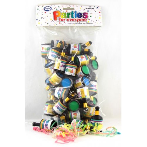 (image for) Party Poppers (50) - Click Image to Close