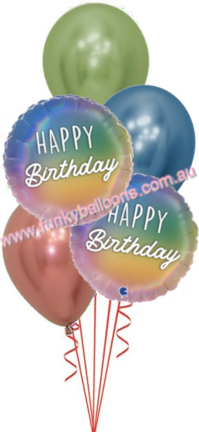 (image for) Pastel Rainbow Happy Birthday Bouquet - Click Image to Close