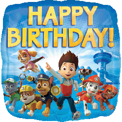 (image for) Paw Patrol Happy Birthday Foil - Click Image to Close