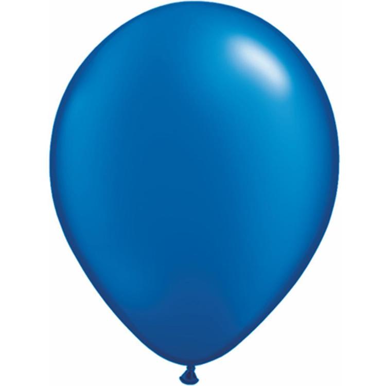 (image for) Pearl Sapphire Blue Latex Balloon (Float Time 3+ Days)