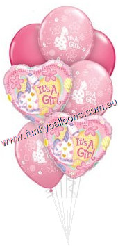 (image for) It's a Girl Soft Pony Baby Bouquet