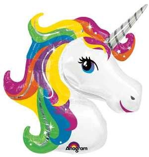 (image for) Rainbow Unicorn Supershape Foil - Click Image to Close