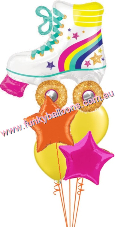(image for) Retro Rollerskate Balloon Bouquet - Click Image to Close