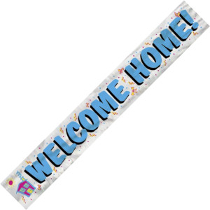 (image for) Welcome Home! Foil Banner (3.65m) - Click Image to Close