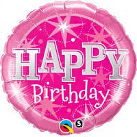 (image for) Mega Hot Pink Birthday Supershape Foil