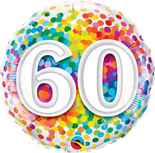 (image for) 60th Rainbow Confetti Foil