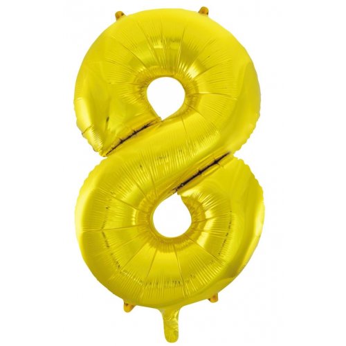 Number 8 Foil Supershape (Choice of Colours)