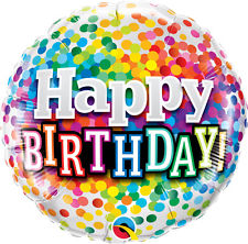 (image for) Happy Birthday Rainbow Confetti Foil