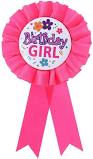 (image for) Award Ribbon Birthday Girl Badge