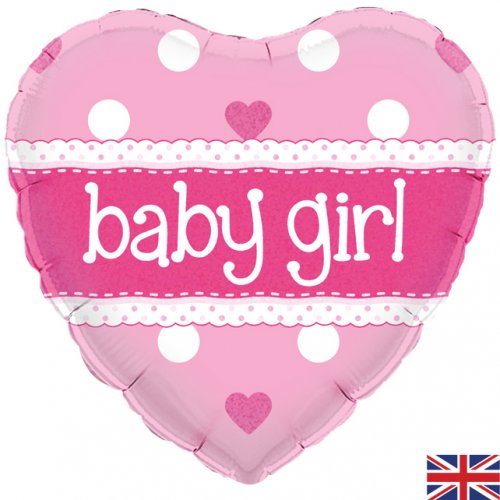 (image for) Baby Girl Pink Heart Foil