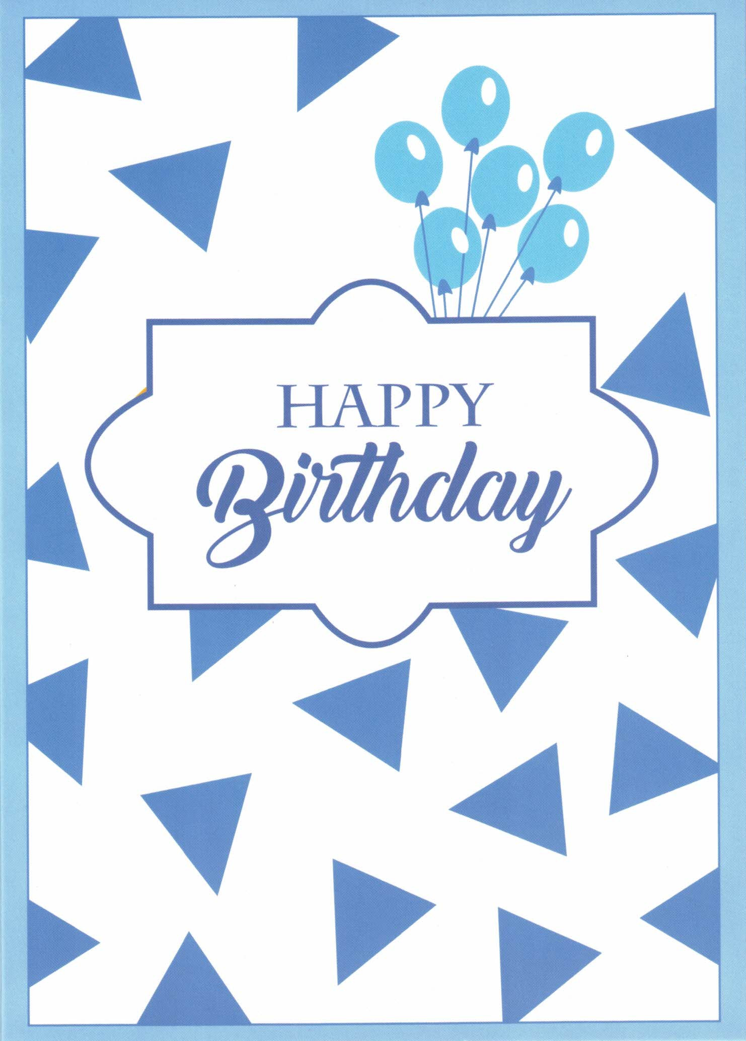 Blue Balloons Birthday Card (RACH01)