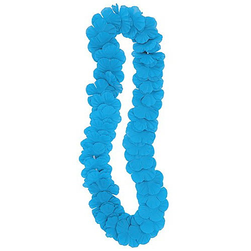 (image for) Teal Blue Luau Flower Lei