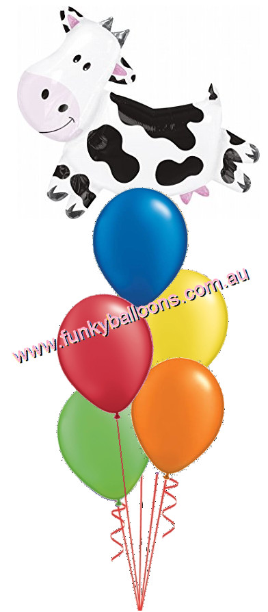 (image for) Happy Cow Balloon Bouquet