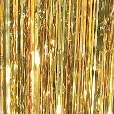 Metallic Door Curtain - Gold