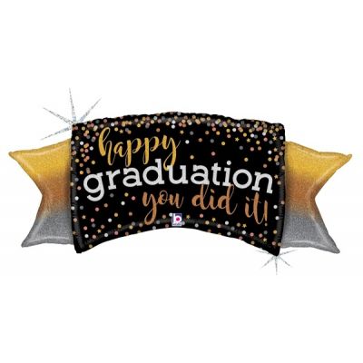 (image for) Happy Graduation You Did It! Supershape Foil