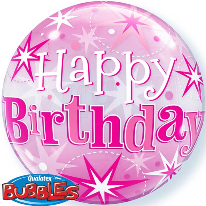 (image for) Birthday Starburst Pink Bubble