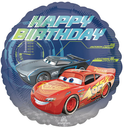 (image for) Cars Happy Birthday Foil