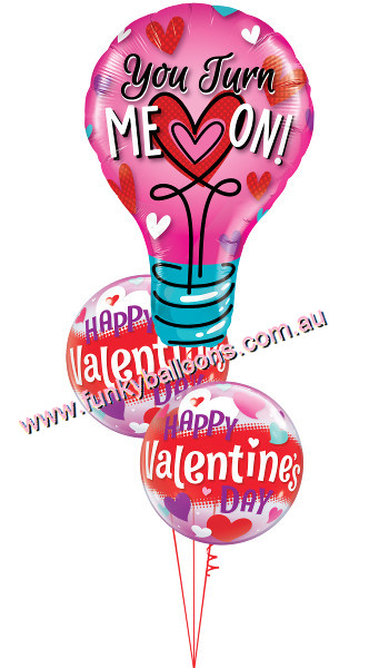 Light Up Valentines Balloon Bouquet