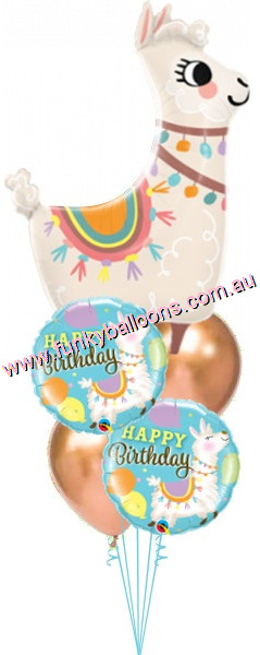 (image for) Lovable Llama Birthday Bouquet