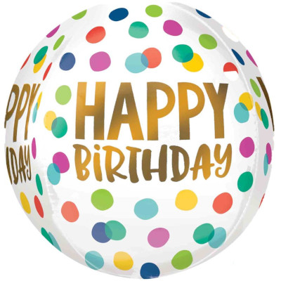 (image for) Happy Birthday Dots Orbz Foil