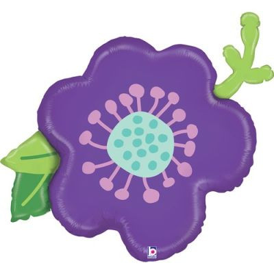 (image for) Purple Flower Supershape Foil